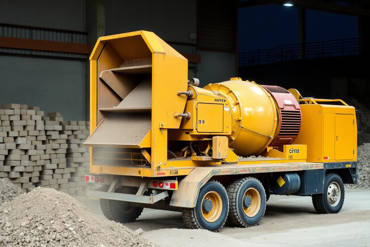 Concasor mobil pentru beton